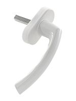 Ручка оконная Юпитер штифт 37 мм 8-позиционная винт 5х45 мм белая 2073/8/37 Ручка оконная Юпитер штифт 37 мм 8-позиционная винт 5х45 мм белая 2073/8/37