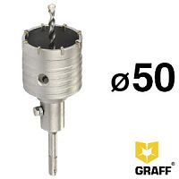 Коронка по бетону 50 мм SDS+, c центровочным сверлом 110 мм, GRAFF, 6350110 Коронка по бетону 50 мм SDS+, c центровочным сверлом 110 мм, GRAFF, 6350110