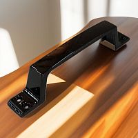 Ручка-скоба дверная РС-100-С черный (50/200) /М/ Ручка-скоба дверная РС-100-С черный (50/200) /М/