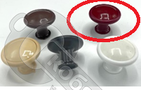 Ручка-кнопка "Классик" светло-коричневый /50/50/ Ручка-кнопка "Классик" светло-коричневый /50/50/