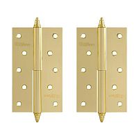 Петля сталь 610-5 латунь левая 10619 Петля сталь 610-5 латунь левая 10619