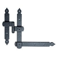 Петля встроенных ставен угловая ниж.лев. ПСт1УН-Л-S черный матовый (10) Петля встроенных ставен угловая ниж.лев. ПСт1УН-Л-S черный матовый (10)