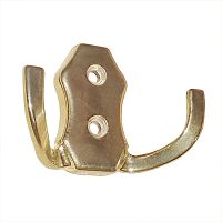 Крючок 2-х рожковый, метал. золото, SL.05.202.08 /100/*** Крючок 2-х рожковый, метал. золото, SL.05.202.08 /100/***