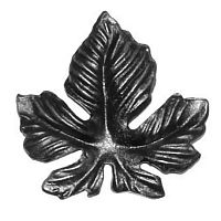 Лист кованый виноградный 100х95х3 мм ЛС.2206 Лист кованый виноградный 100х95х3 мм ЛС.2206