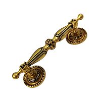 Ручка скоба классика латунь 92 мм французское золото, 042313H Ручка скоба классика латунь 92 мм французское золото, 042313H