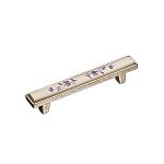 Ручка-скоба 96 мм BRASS керамика с металлом, старое серебро, 15.138.96.PO01.16*** Ручка-скоба 96 мм BRASS керамика с металлом, старое серебро, 15.138.96.PO01.16***