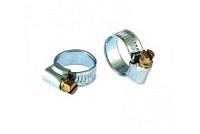 Хомуты червячные 12-20 мм, ширина 10 мм, оцинковка W1, англ. тип (2 шт.), Сибртех, 47665 Хомуты червячные 12-20 мм, ширина 10 мм, оцинковка W1, англ. тип (2 шт.), Сибртех, 47665