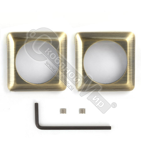 Накладка сменная Apecs Premier DPR-05-SQUARE-C/S-AB бронза Накладка сменная Apecs Premier DPR-05-SQUARE-C/S-AB бронза