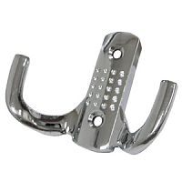 Крючок 2-х рожковый, К204 CP, хром (с перфорацией), Boyard Крючок 2-х рожковый, К204 CP, хром (с перфорацией), Boyard