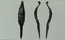 Лист кованый 165х10 мм с оттяжкой Палермо Лист кованый 165х10 мм с оттяжкой Палермо