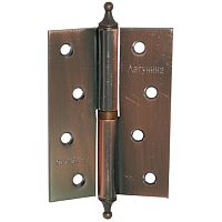 Петля л.сталь с фигур.шишк.100х70х2,5 АС (1ВВ) медь Петля л.сталь с фигур.шишк.100х70х2,5 АС (1ВВ) медь