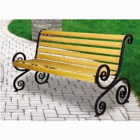 Скамейка "Франзузская лоза малый вензель" 0,9 м Скамейка "Франзузская лоза малый вензель" 0,9 м