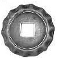 Подпятник штампованный 62х62 мм кв 16 мм 19465-16 Подпятник штампованный 62х62 мм кв 16 мм 19465-16