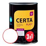 Грунт-эмаль по ржавчине 3 в 1 "CERTA-PLAST", белый матовый (0,8 кг), PL3V10015 Грунт-эмаль по ржавчине 3 в 1 "CERTA-PLAST", белый матовый (0,8 кг), PL3V10015