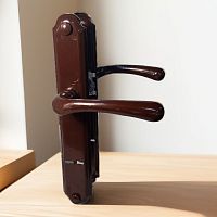 Ручка на планке РДП-1-006-85С ШОКОЛАД,сувальд./15/