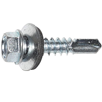 Саморез кровельный, удлинненое сверло, цинк КРсZP P#5 6,3х25 /100/ Саморез кровельный, удлинненое сверло, цинк КРсZP P#5 6,3х25 /100/