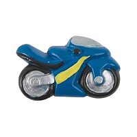 355AZ Ручка-кнопка детская,мотоцикл синий BRASS