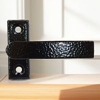 Ручка оконная РО-10 черная шагрень 35мм (10)***