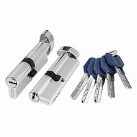 Цилиндровый механизм с вертушкой Z402/70 mm (30+10+30) CP хром 5 кл. арт.35267 Цилиндровый механизм с вертушкой Z402/70 mm (30+10+30) CP хром 5 кл. арт.35267