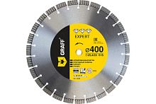 Диск алмазный по армированному бетону 400х15х3,0х25,4/20 мм, GRAFF серия Expert , 24400 Диск алмазный по армированному бетону 400х15х3,0х25,4/20 мм, GRAFF серия Expert , 24400