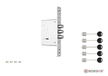 Замок врезной "BORDER" GL8-10, 73000 Замок врезной "BORDER" GL8-10, 73000