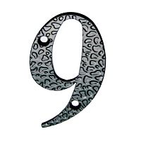 Цифра "9" 60х110 мм 110-S НОЭЗ черный 20шт/уп Цифра "9" 60х110 мм 110-S НОЭЗ черный 20шт/уп