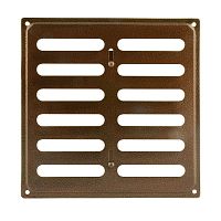 Решетка вентиляционная 160х160 мм, с заглушкой, бронза,  6614 Решетка вентиляционная 160х160 мм, с заглушкой, бронза,  6614