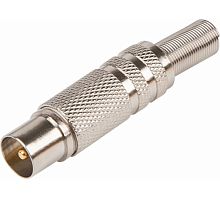 TV-штекер антенный металл.с защитой каб. (premium), 05-2011-4/255-123, 6126 /100 шт./ TV-штекер антенный металл.с защитой каб. (premium), 05-2011-4/255-123, 6126 /100 шт./