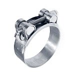 Хомут силовой одноболтовый (ROBUST), цинк, 149-161 /1/ Хомут силовой одноболтовый (ROBUST), цинк, 149-161 /1/