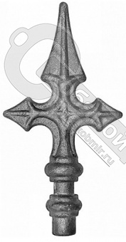 Пика кованая 160х90х16 мм Крест 30.09 Пика кованая 160х90х16 мм Крест 30.09