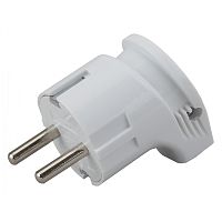 Вилка угловая 16A с заземлением, белая, ЭРА, Vx3-W /24/*** Вилка угловая 16A с заземлением, белая, ЭРА, Vx3-W /24/***