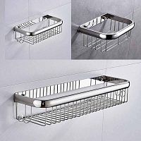 Корзина 260х160х360 мм для шампуня из нерж.стали хромированная Корзина 260х160х360 мм для шампуня из нерж.стали хромированная