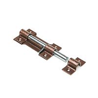 Засов накладной с круглым ригелем Делга ант медь 35 шт/уп Засов накладной с круглым ригелем Делга ант медь 35 шт/уп