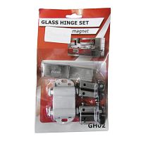 Петля для 2-х стеклянных дверей (комплект), хром, 104212 / 17233/115620 Петля для 2-х стеклянных дверей (комплект), хром, 104212 / 17233/115620