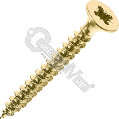 Шуруп потай, универсальный, желтоп 5х30 /1кг/ Шуруп потай, универсальный, желтоп 5х30 /1кг/