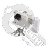 Замок накладной ЗН1-2 "Зенит" белый (ЗН1-6) фото 2 Замок накладной ЗН1-2 "Зенит" белый (ЗН1-6) фото 2