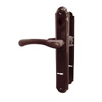 Ручка на планке РДП 1-006-77С - ШОКОЛАД,сувальд. /15/