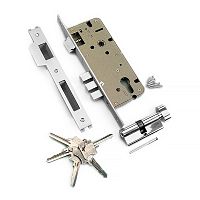 Замок врезной Archie L-01-45-70 цвет Хром (под заказ) Замок врезной Archie L-01-45-70 цвет Хром (под заказ)