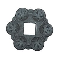 Подпятник штампованный 110х110 мм кв 25 мм 4116 Китай Подпятник штампованный 110х110 мм кв 25 мм 4116 Китай