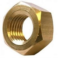 Гайка шестигранная, латунь DIN 934 М12 /20/ Гайка шестигранная, латунь DIN 934 М12 /20/