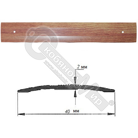 Порог АЛ-125-С 0,9м ЧЕРЕШНЯ , Стык алюминевый , 40 мм фото 2 Порог АЛ-125-С 0,9м ЧЕРЕШНЯ , Стык алюминевый , 40 мм фото 2