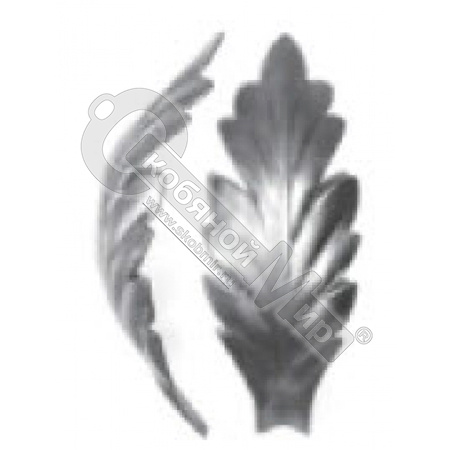 Лист штампованный 110х35х1 мм 19-1008 Лист штампованный 110х35х1 мм 19-1008