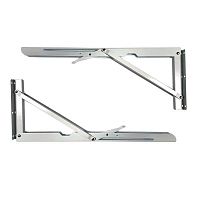 Кронштейн для полок складной с фиксатором, 450 мм, белый, SUPP02, 132105 Кронштейн для полок складной с фиксатором, 450 мм, белый, SUPP02, 132105