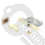 Защёлка врезная с фиксацией Apecs 5600-WC-G 00013380 фото 2 Защёлка врезная с фиксацией Apecs 5600-WC-G 00013380 фото 2