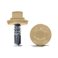 Саморез кровельный КРсZP RAL1014 5,5х25 бежевый /50/ Саморез кровельный КРсZP RAL1014 5,5х25 бежевый /50/