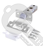 Защёлка межкомнатная 400 СР (блистер) /15/90/ 00011806 фото 2 Защёлка межкомнатная 400 СР (блистер) /15/90/ 00011806 фото 2