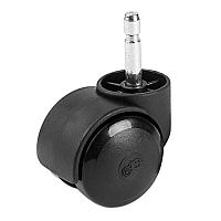 Опора колесная поворотная с тонким болтом, диам.50мм, с метал.арм., усил.пластик.416(100/500)*** Опора колесная поворотная с тонким болтом, диам.50мм, с метал.арм., усил.пластик.416(100/500)***