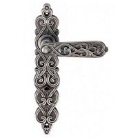 Ручка на дл.планке,проходн. ARABESCO BL. SILVER (PS),чернен. серебро, Ручка на дл.планке,проходн. ARABESCO BL. SILVER (PS),чернен. серебро,