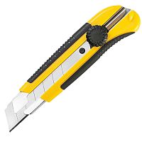 Нож технический 18 мм с сегмент. лезвием, усилен. обрезин.корпус, винт фиксатор лезвия, 10321/10273 Нож технический 18 мм с сегмент. лезвием, усилен. обрезин.корпус, винт фиксатор лезвия, 10321/10273