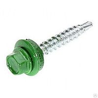 Саморез кровельный КРсZP RAL6002 4,8х29 светло-зеленый /50/ Саморез кровельный КРсZP RAL6002 4,8х29 светло-зеленый /50/